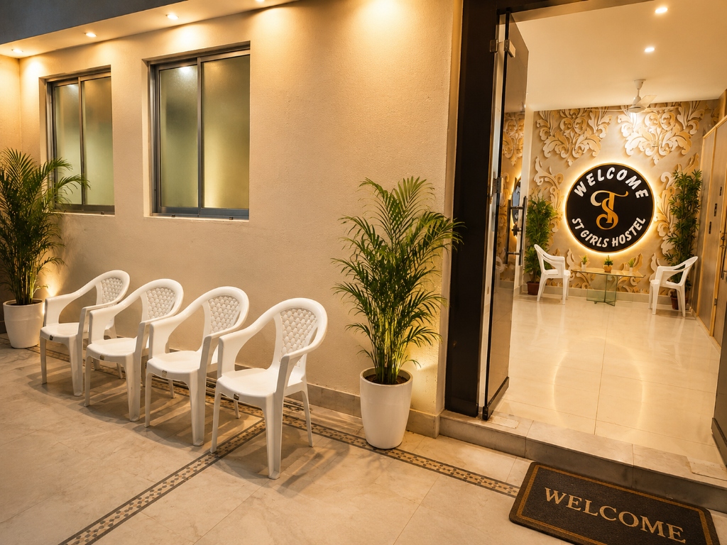 Lobby Area with White Chairs