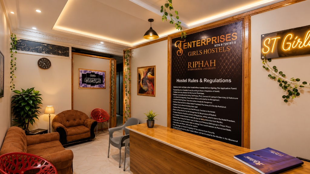 ST Girls Hostels Waiting Lounge